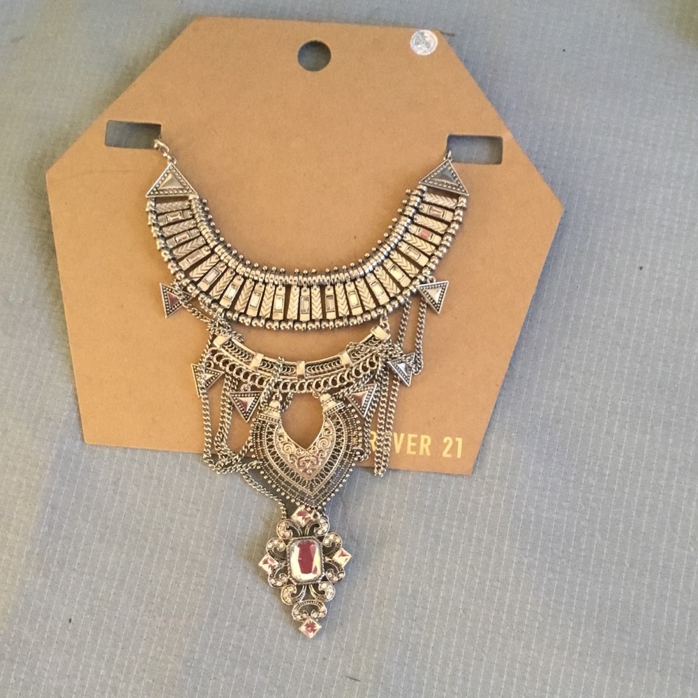 Forever 21 Tribal diamond necklace. Never worn